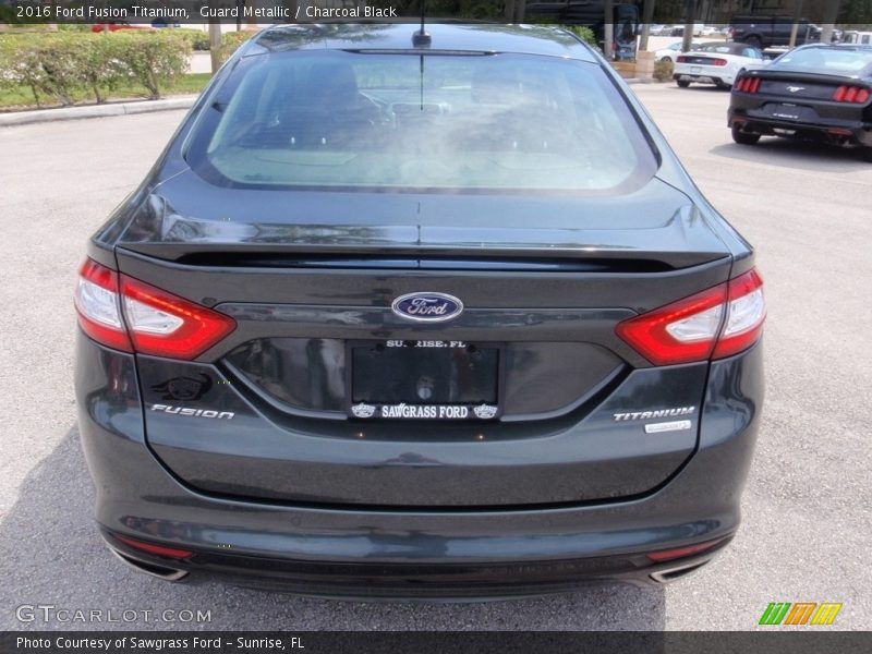 Guard Metallic / Charcoal Black 2016 Ford Fusion Titanium