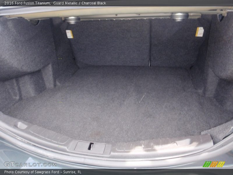 Guard Metallic / Charcoal Black 2016 Ford Fusion Titanium