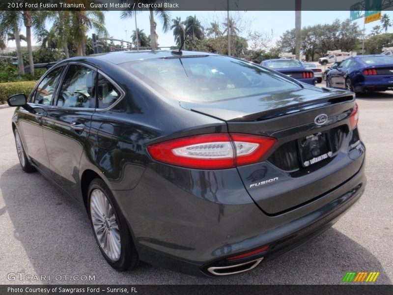 Guard Metallic / Charcoal Black 2016 Ford Fusion Titanium
