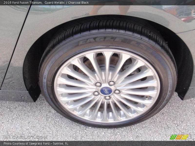 Guard Metallic / Charcoal Black 2016 Ford Fusion Titanium