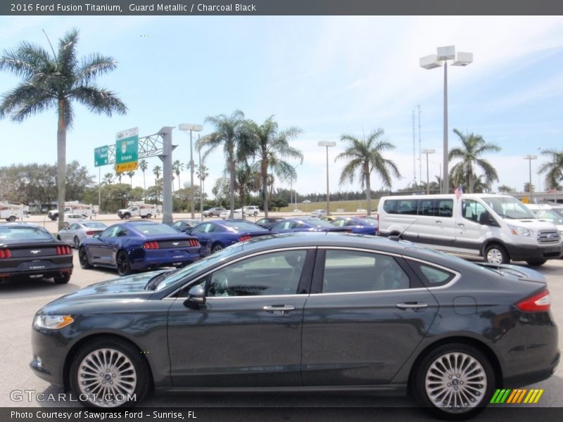 Guard Metallic / Charcoal Black 2016 Ford Fusion Titanium