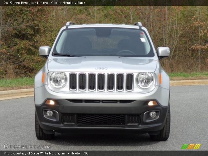 Glacier Metallic / Black 2015 Jeep Renegade Limited