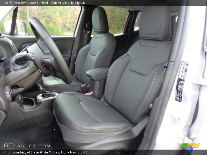 Glacier Metallic / Black 2015 Jeep Renegade Limited