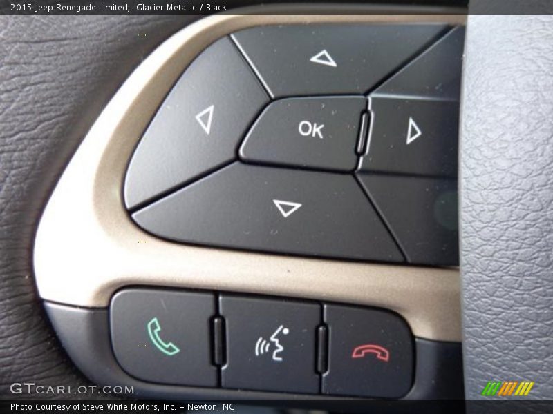 Glacier Metallic / Black 2015 Jeep Renegade Limited