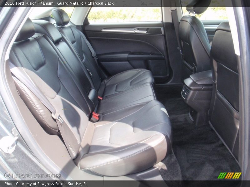 Guard Metallic / Charcoal Black 2016 Ford Fusion Titanium
