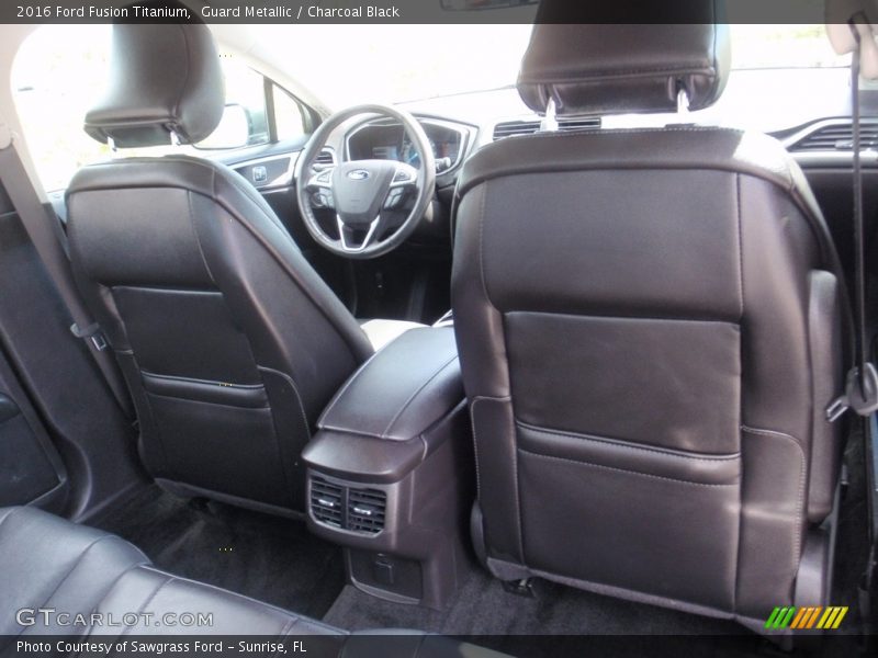 Guard Metallic / Charcoal Black 2016 Ford Fusion Titanium