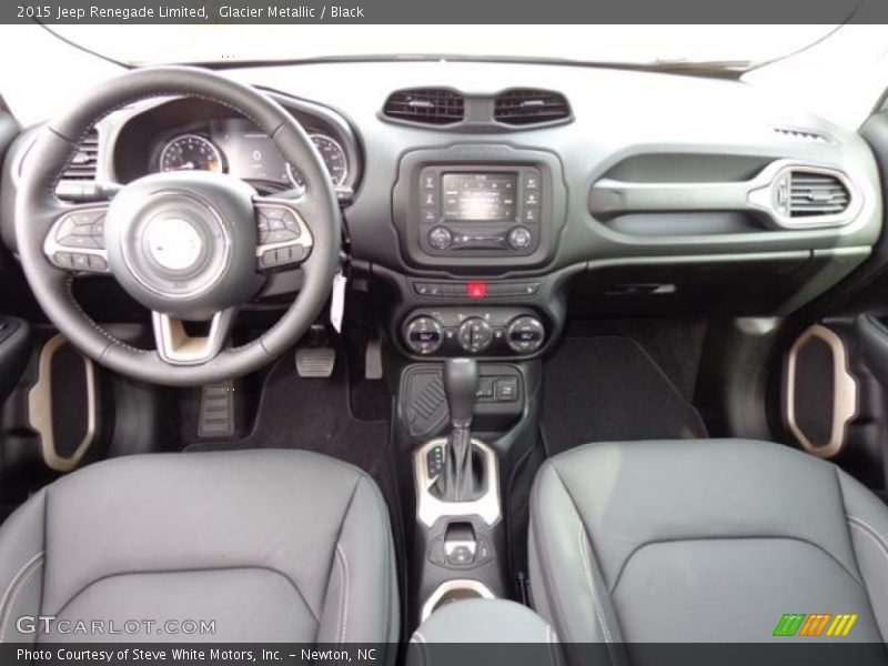 Glacier Metallic / Black 2015 Jeep Renegade Limited