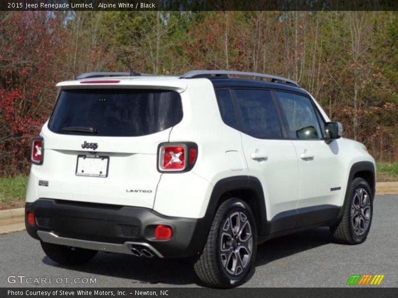 Alpine White / Black 2015 Jeep Renegade Limited