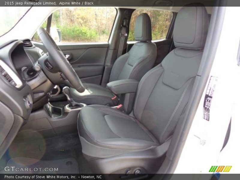 Alpine White / Black 2015 Jeep Renegade Limited