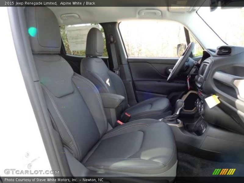 Alpine White / Black 2015 Jeep Renegade Limited