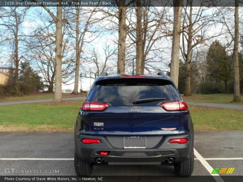 True Blue Pearl / Black 2016 Jeep Cherokee Trailhawk 4x4