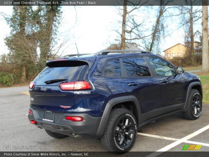 True Blue Pearl / Black 2016 Jeep Cherokee Trailhawk 4x4