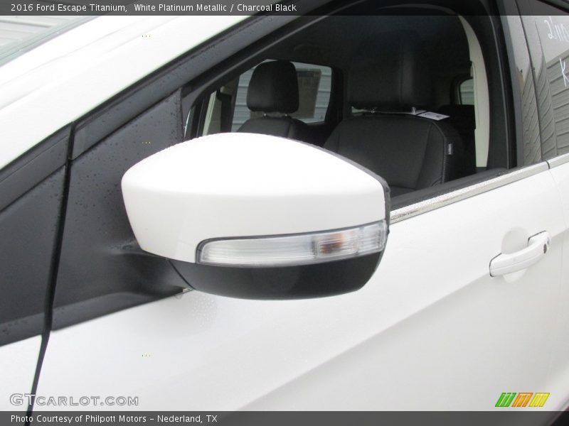 White Platinum Metallic / Charcoal Black 2016 Ford Escape Titanium