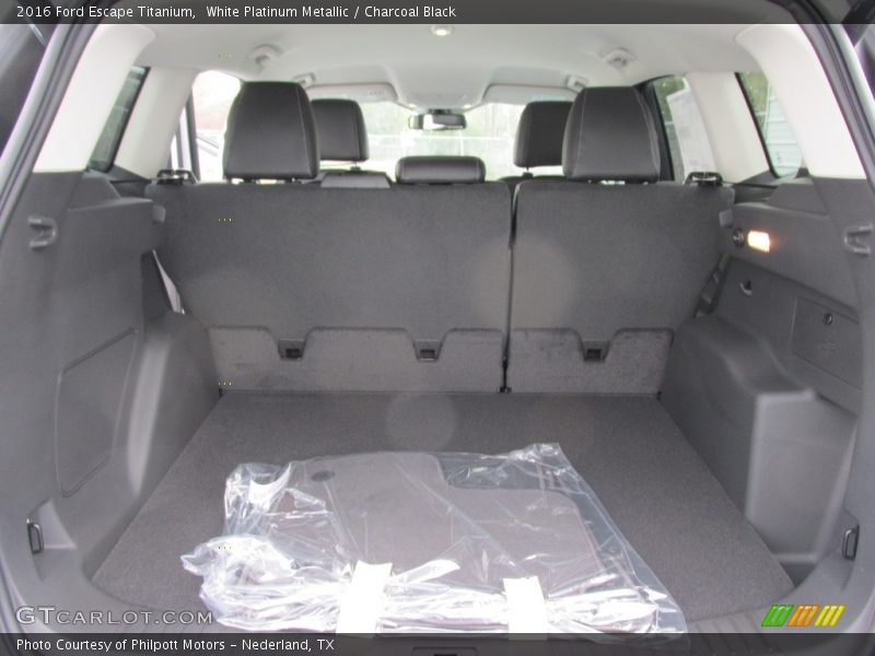 White Platinum Metallic / Charcoal Black 2016 Ford Escape Titanium