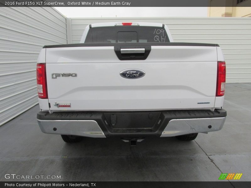 Oxford White / Medium Earth Gray 2016 Ford F150 XLT SuperCrew