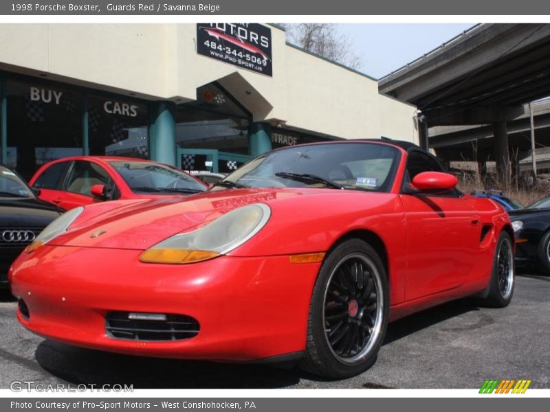 Guards Red / Savanna Beige 1998 Porsche Boxster