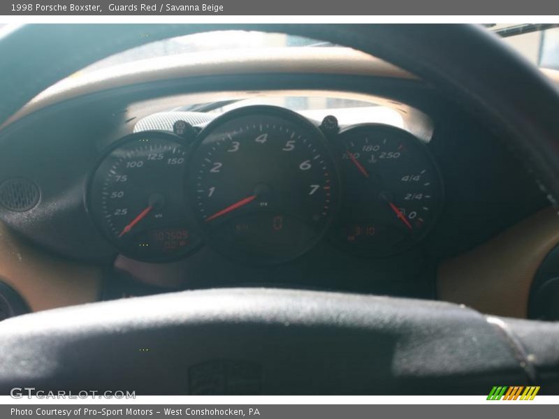 Guards Red / Savanna Beige 1998 Porsche Boxster