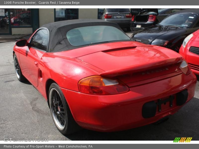 Guards Red / Savanna Beige 1998 Porsche Boxster