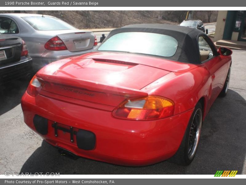 Guards Red / Savanna Beige 1998 Porsche Boxster