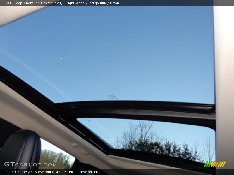 Bright White / Indigo Blue/Brown 2016 Jeep Cherokee Limited 4x4