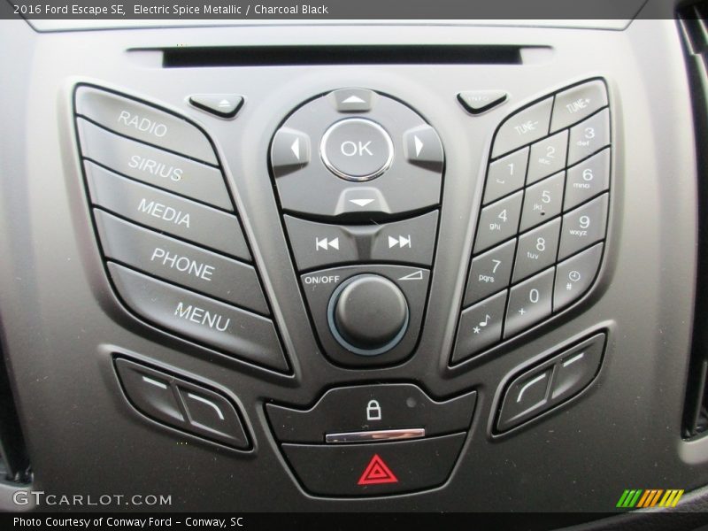 Electric Spice Metallic / Charcoal Black 2016 Ford Escape SE