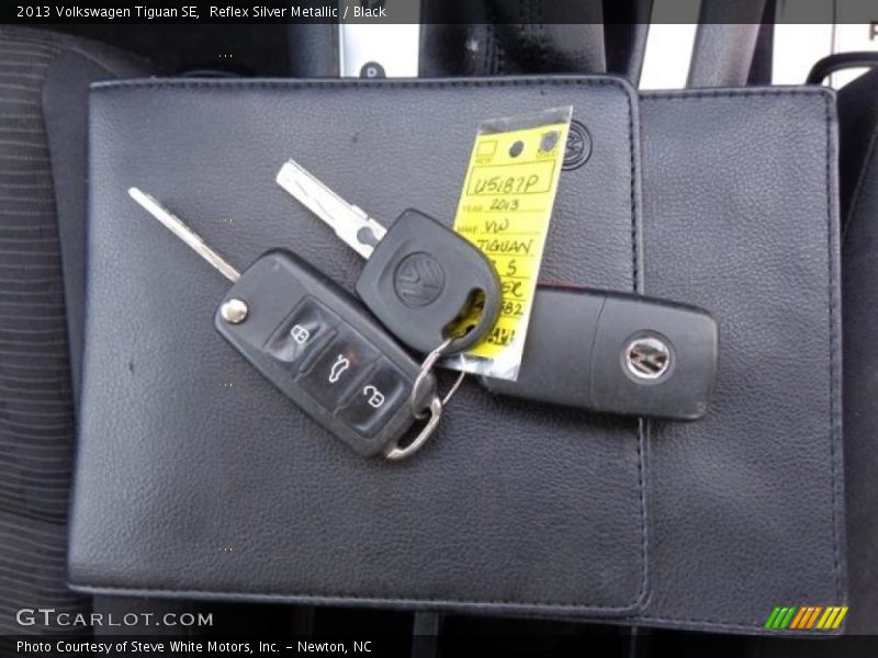 Reflex Silver Metallic / Black 2013 Volkswagen Tiguan SE