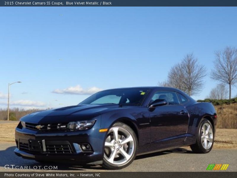 Blue Velvet Metallic / Black 2015 Chevrolet Camaro SS Coupe