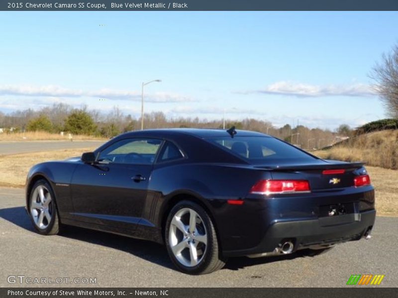 Blue Velvet Metallic / Black 2015 Chevrolet Camaro SS Coupe