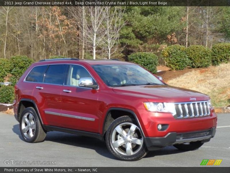 Deep Cherry Red Crystal Pearl / Black/Light Frost Beige 2013 Jeep Grand Cherokee Limited 4x4