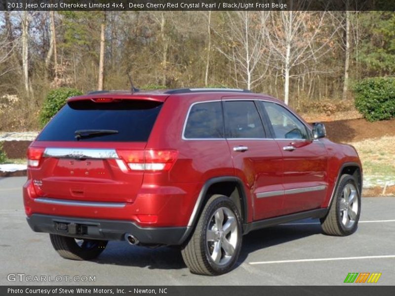 Deep Cherry Red Crystal Pearl / Black/Light Frost Beige 2013 Jeep Grand Cherokee Limited 4x4