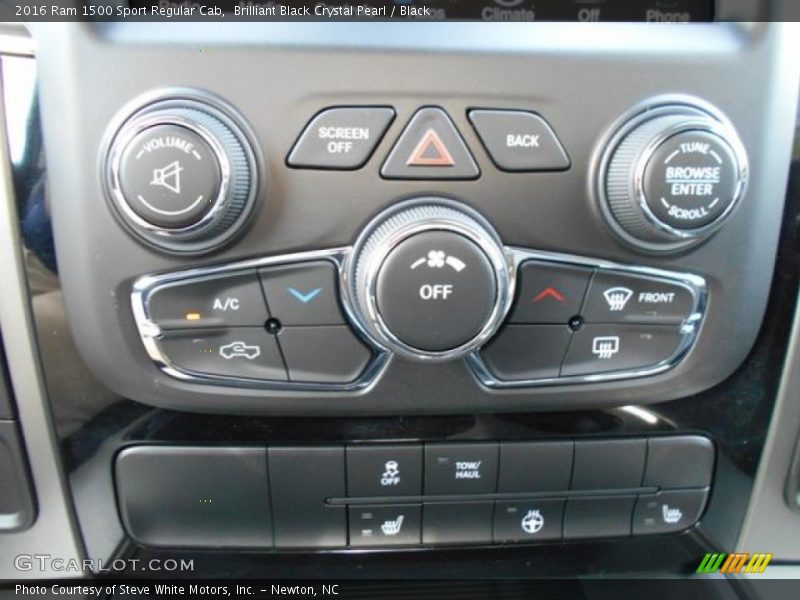 Brilliant Black Crystal Pearl / Black 2016 Ram 1500 Sport Regular Cab