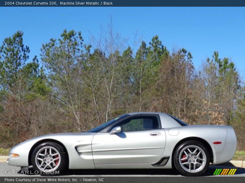 Machine Silver Metallic / Black 2004 Chevrolet Corvette Z06