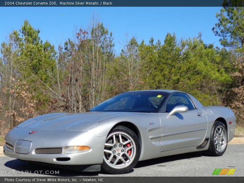 Machine Silver Metallic / Black 2004 Chevrolet Corvette Z06