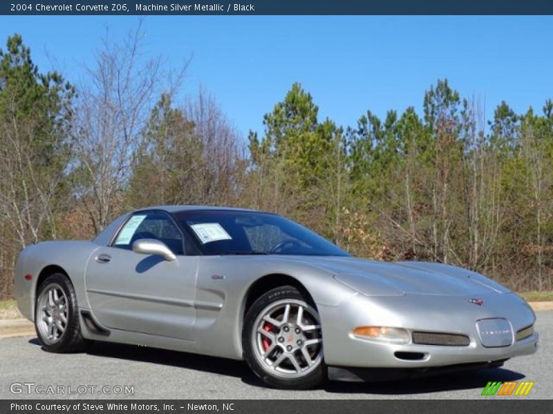 Machine Silver Metallic / Black 2004 Chevrolet Corvette Z06