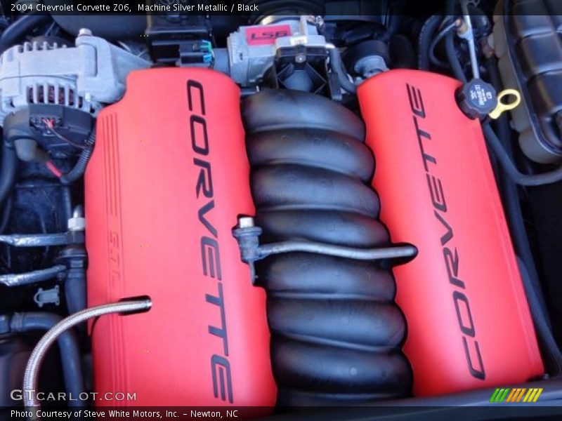 Machine Silver Metallic / Black 2004 Chevrolet Corvette Z06