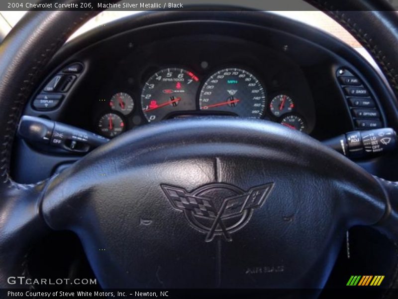 Machine Silver Metallic / Black 2004 Chevrolet Corvette Z06