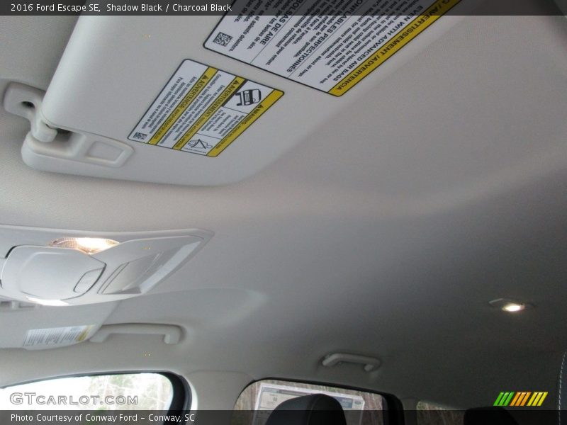Shadow Black / Charcoal Black 2016 Ford Escape SE