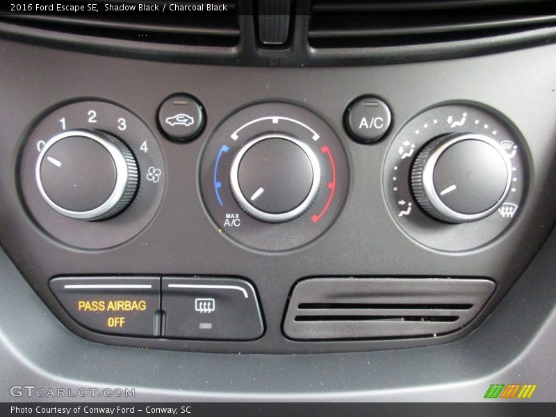 Shadow Black / Charcoal Black 2016 Ford Escape SE