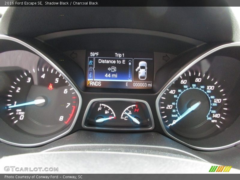 Shadow Black / Charcoal Black 2016 Ford Escape SE