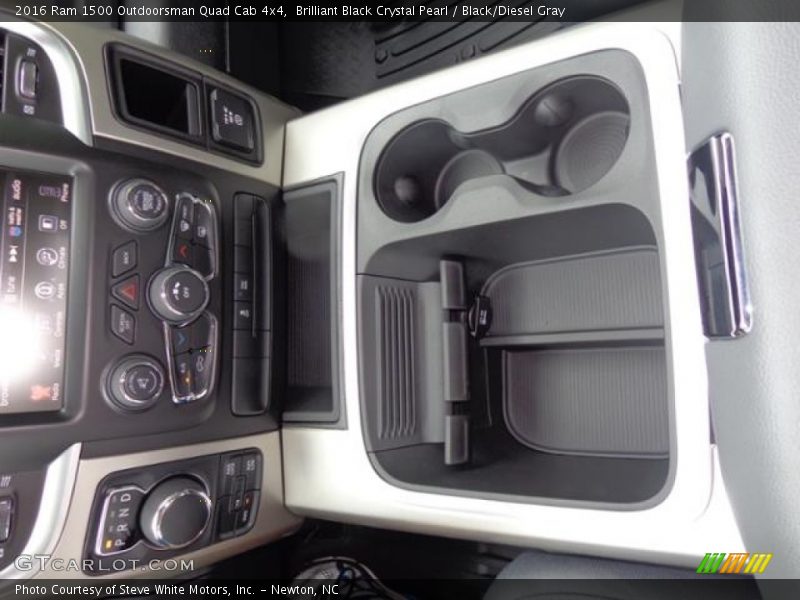 Brilliant Black Crystal Pearl / Black/Diesel Gray 2016 Ram 1500 Outdoorsman Quad Cab 4x4