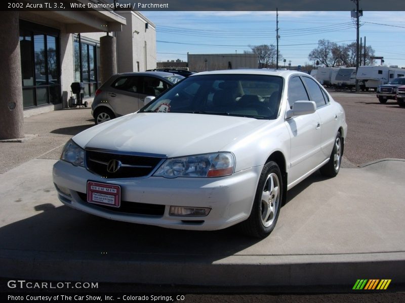 White Diamond Pearl / Parchment 2002 Acura TL 3.2