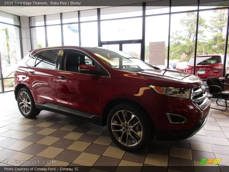 Ruby Red / Ebony 2016 Ford Edge Titanium
