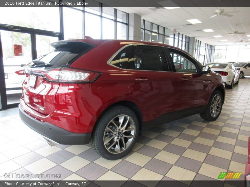Ruby Red / Ebony 2016 Ford Edge Titanium
