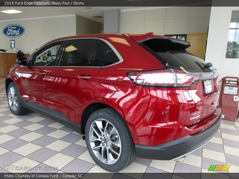 Ruby Red / Ebony 2016 Ford Edge Titanium