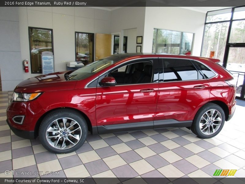 Ruby Red / Ebony 2016 Ford Edge Titanium
