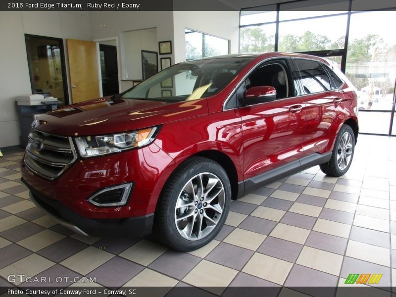 Ruby Red / Ebony 2016 Ford Edge Titanium