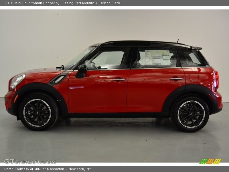 Blazing Red Metallic / Carbon Black 2016 Mini Countryman Cooper S