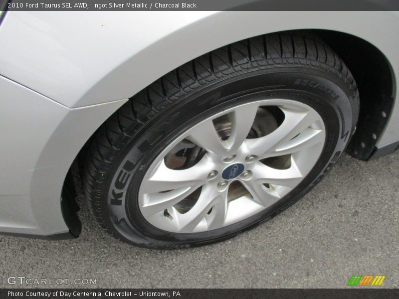 Ingot Silver Metallic / Charcoal Black 2010 Ford Taurus SEL AWD