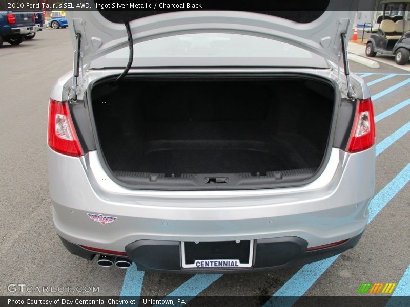 Ingot Silver Metallic / Charcoal Black 2010 Ford Taurus SEL AWD