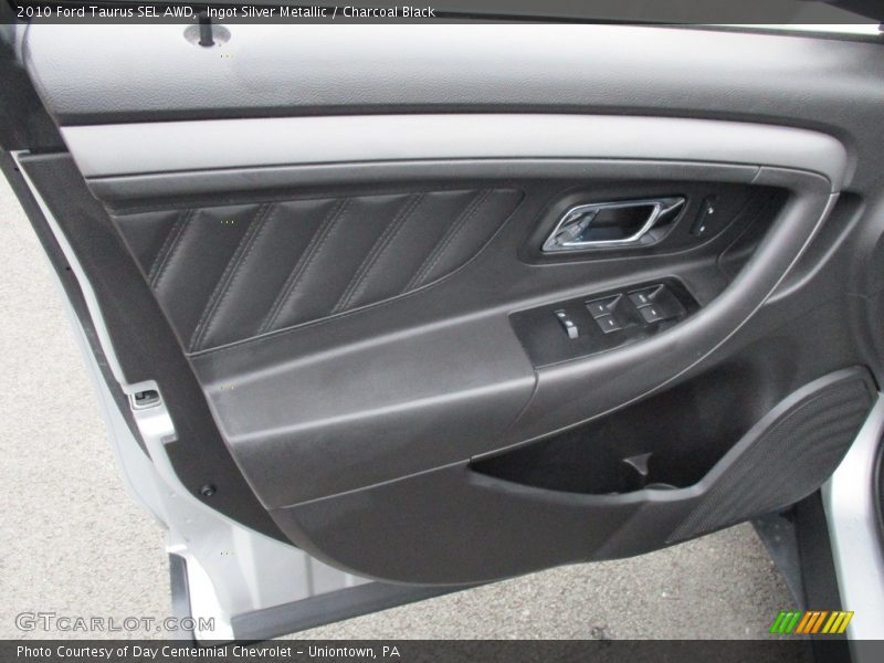 Ingot Silver Metallic / Charcoal Black 2010 Ford Taurus SEL AWD
